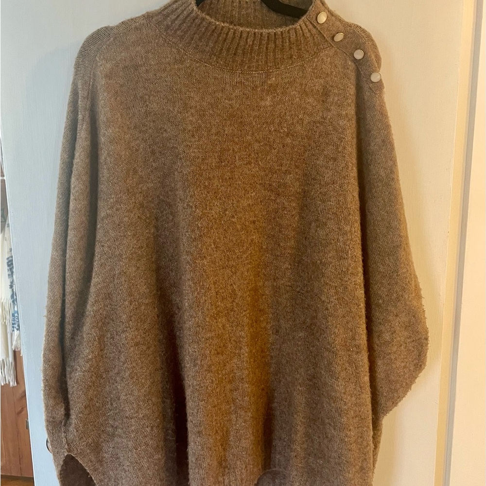 J. Crew Women's Sweater poncho one size